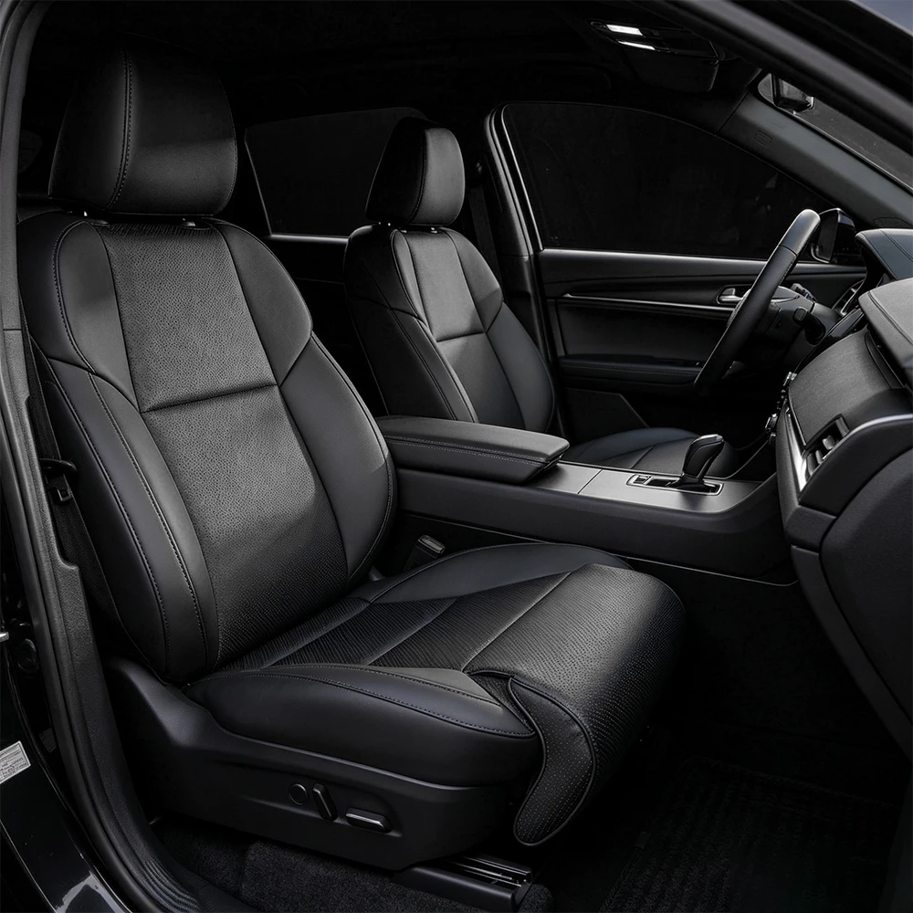 For Tesla Model Y Juniper Model 3 Highland Model YL Seat Cover With Leg Support Extender Breathable Perforated Cushion Protector - view 6