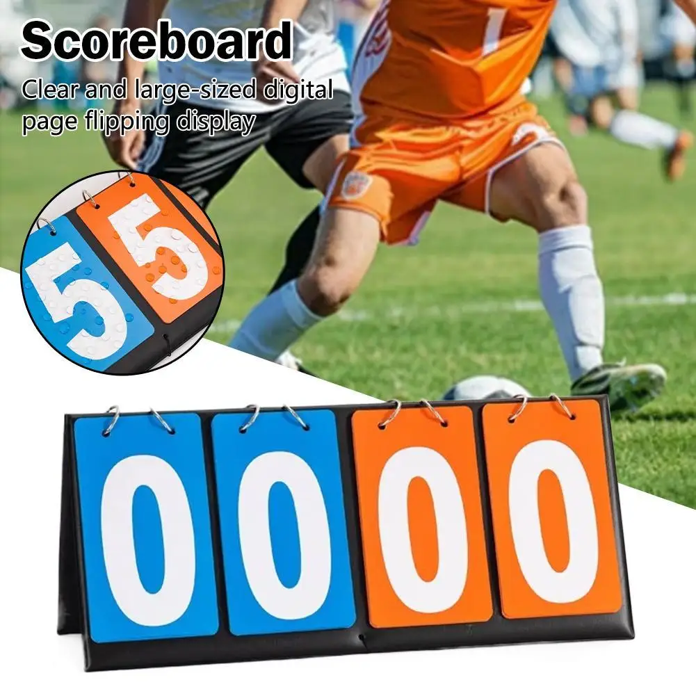 4-Digit Scoreboard Sports Competition Scoreboard for Table Tennis Basketball Badminton Football Volleyball Referee Score Board