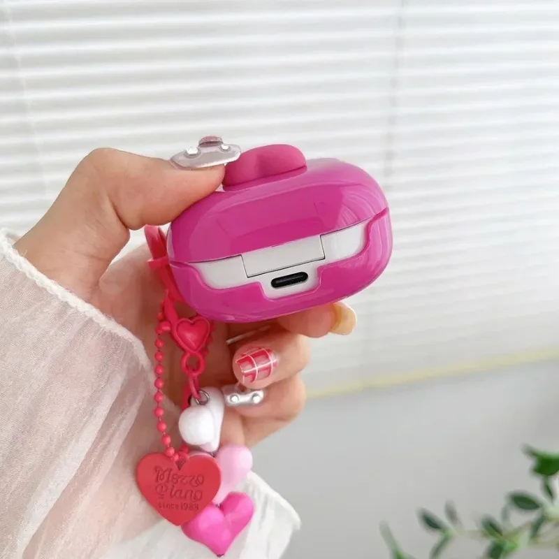 Розовый чехол Love Rose для Samsung Galaxy Buds Pro Live 2 Buds2 Pro, защитный чехол для Galaxy Buds FE с брелоком