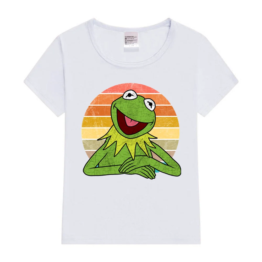 Kermit The Frog Kids T-Shirt 2024 FashionT Shirt Girls Boys Cartoon Style T-Shirt Toddler Tees Tops Summer Funny Kids Clothes