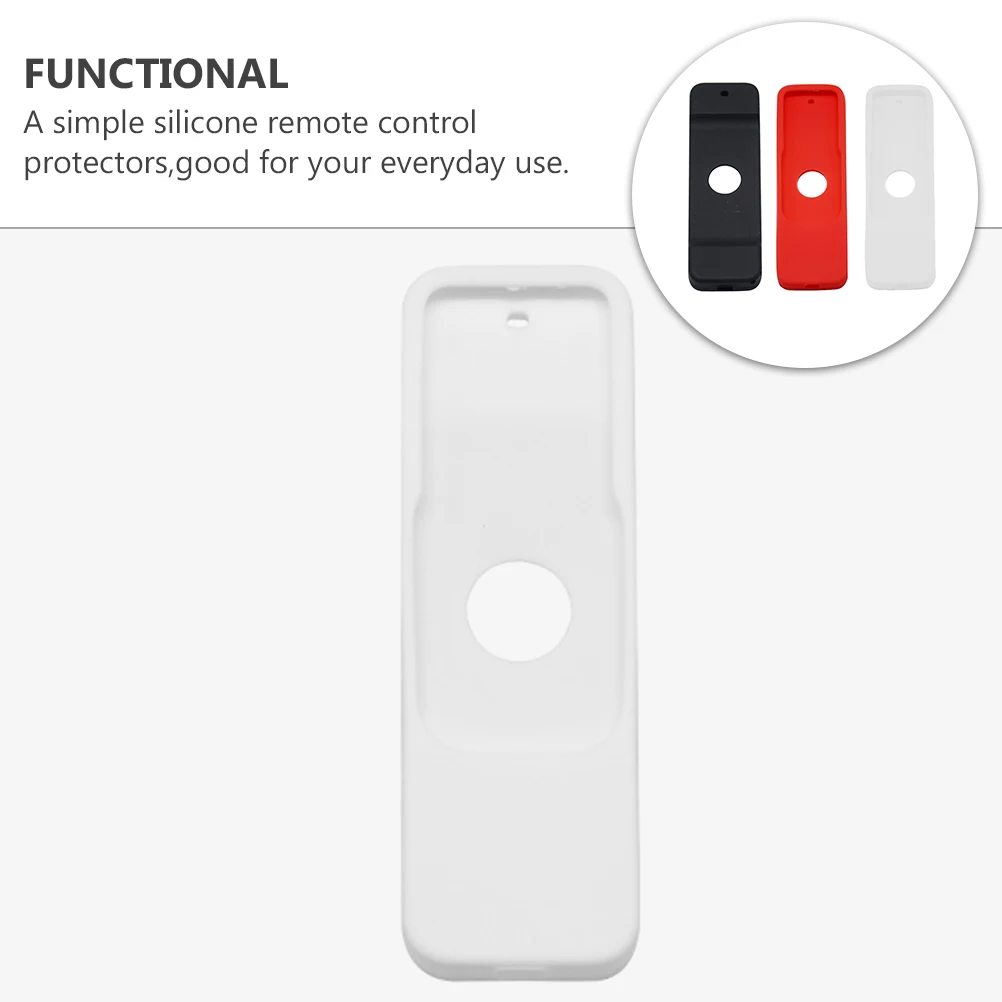 

3pcs Silicone Remote Control Covers Compatible With Apple Anti-Slip Scratch Resistant Durable Shockproof Universal Fit