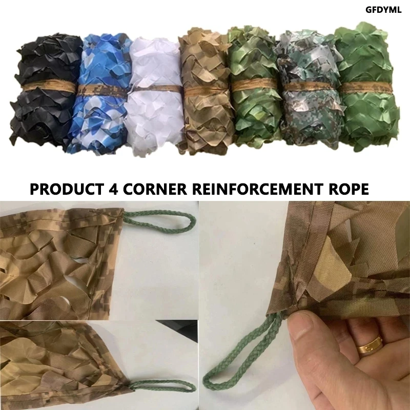 Military camouflage mesh camouflage mesh military mesh shade net hunting garden car outdoor camping shade tent 2x2m3x5m3x10m4x5m
