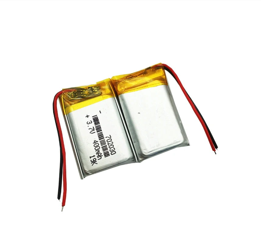 702030 400mah 3.7V Lithium Polymer Battery For Walkie-talkie Electronic Toy Sports Bracelet Rechargeable Li-polymer Batteries