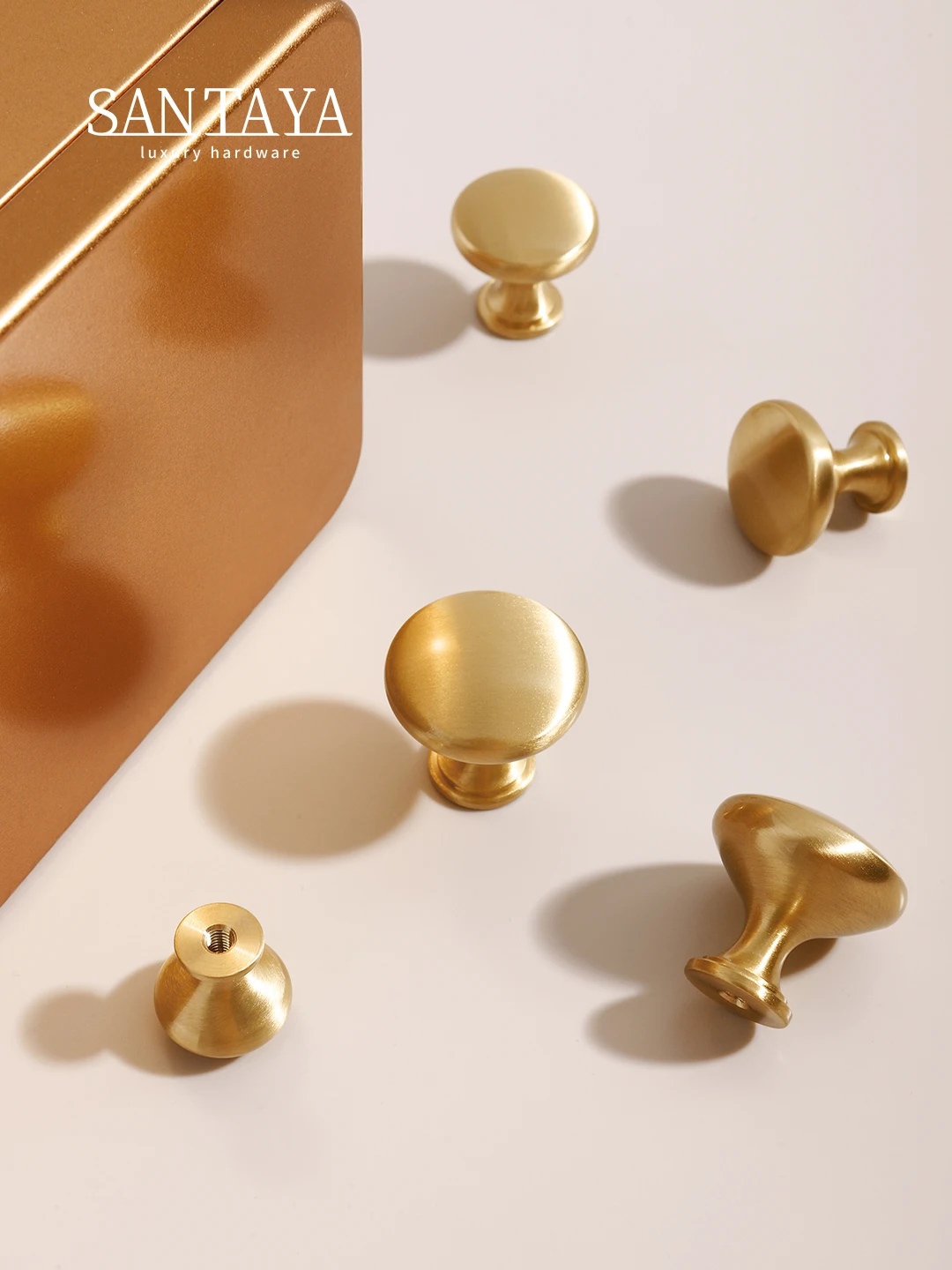 Santaya Messing Schublade Knöpfe Pilz Wolke Gold moderne minimalist ische Küchen schrank zieht solide Kommode Schuhkarton Möbel Griffe