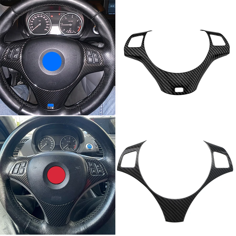 for BMW 3 Series M Sport 335i 325i E90 E91 E92 E93 2005-2011 Car Interior Steering Wheel Trim Cover Mouldings Decorate