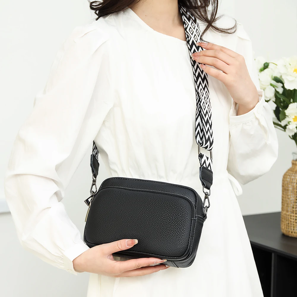 

Women Trendy Crossbody Bag with 2 Straps Shoulder Hobo Bag Zipper Satchel Sling Bag Square Bag Shopper Purses