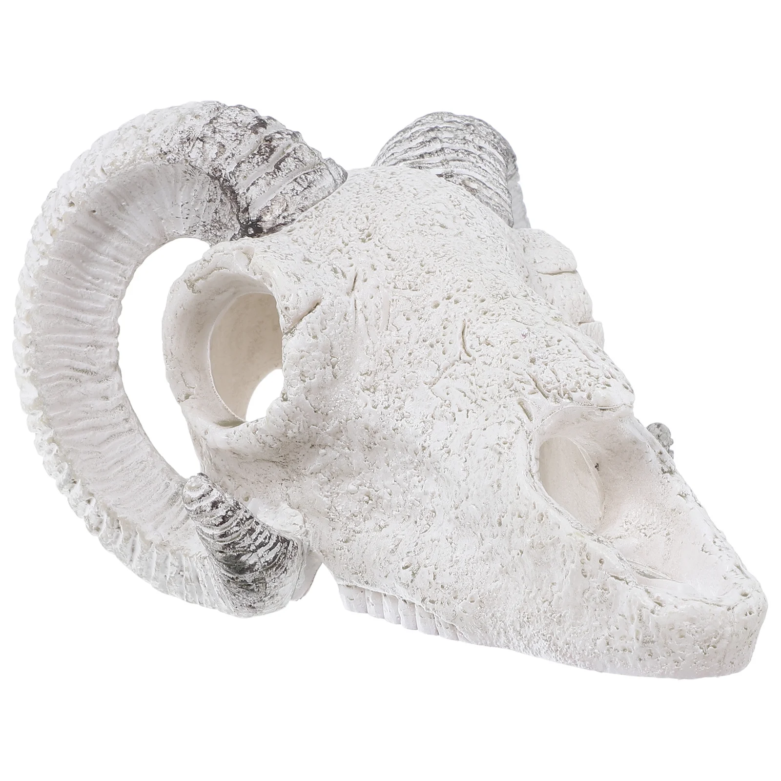 

Bull Skull Reptile Hide Cave for Aquarium Terrarium - Simulation Bone Shelter Decorative Resin Habitat Accessory for Lizard Fish