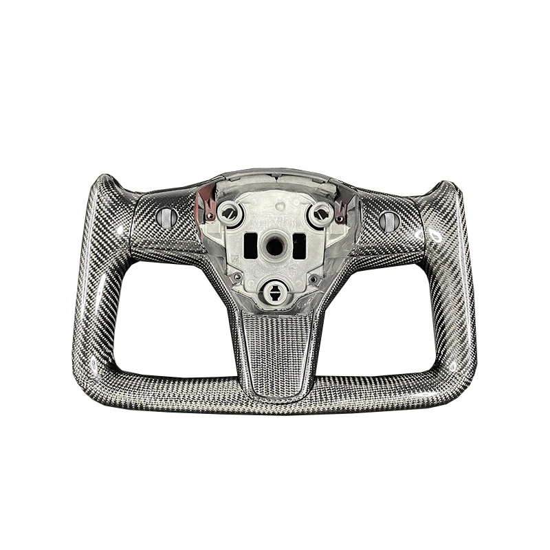 

New design carbon fiber Yoke steering wheel for Teslas model Y model 3 high quality