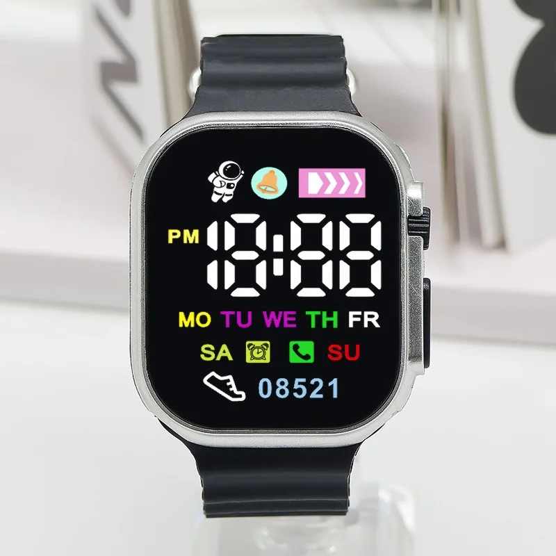 Luminous Children's Electronic Wristwatch LED Display Digital Kids Watches Sport Boys Girls Students Clock Watches Gifts Relojes