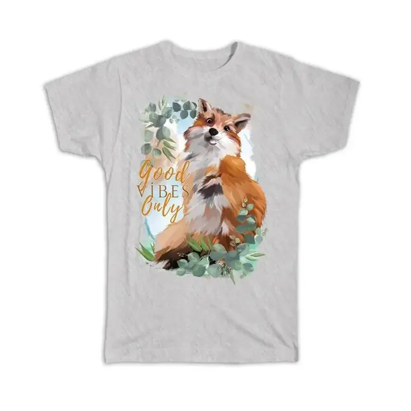 Fox Good Only Quote Leaves Frame Cute Animal For Her Him Best T shirt