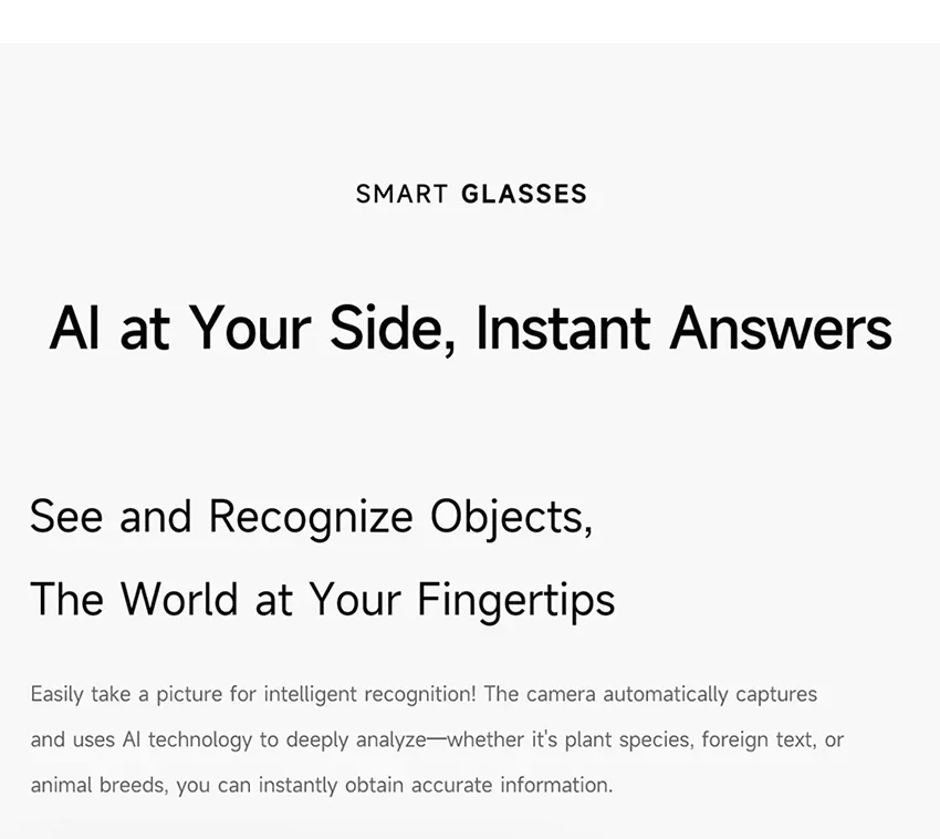 Lenovo ThinkPlus AI Smart-Brille mit Übersetzungsfunktion, Bluetooth, Sprachaufzeichnung, Musikwiedergabe – intelligente Sonnenbrille für Damen und Herren. – Detail 12