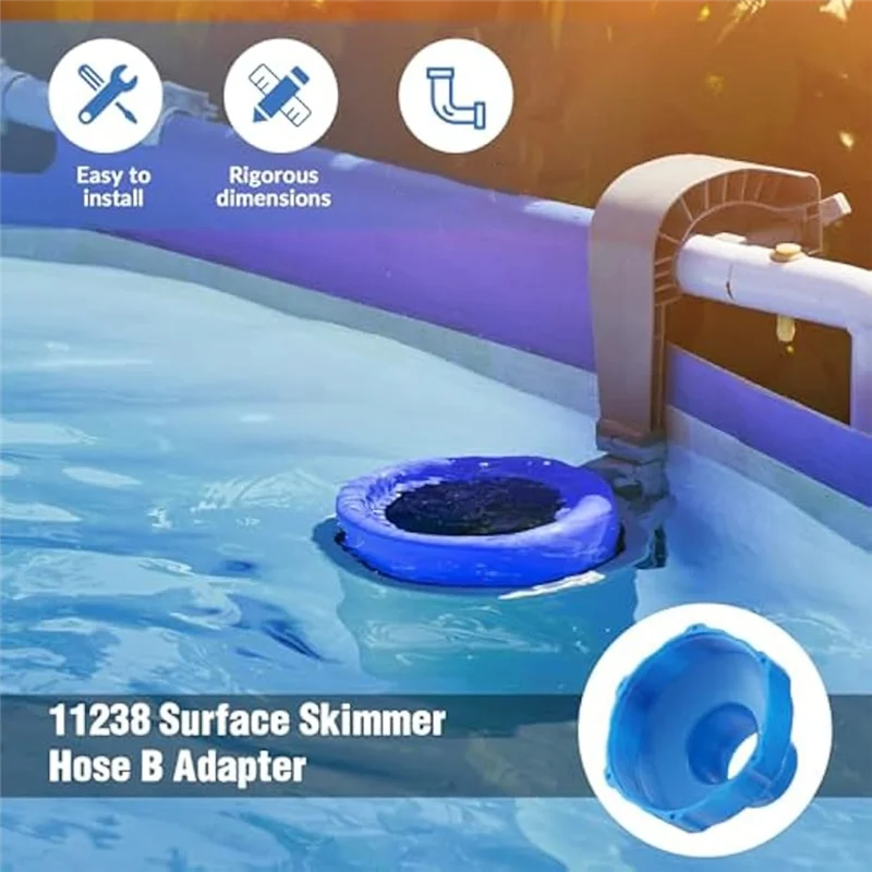 HOT-4Pcs Pool Hose Adapter Kit,1-1/4In Or 1-1/2In Hose Connector Coupling And 11238 Hose B Adaptor For Pool Vacuum Cleaner
