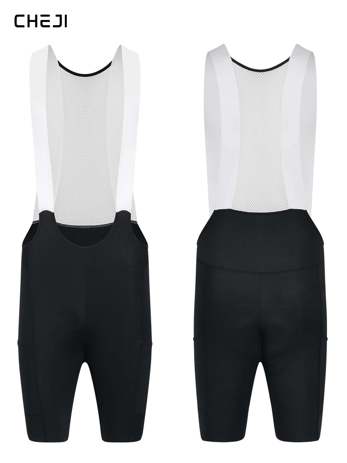 Cheji Herren-Radlerhose mit Trägern – Detail 36