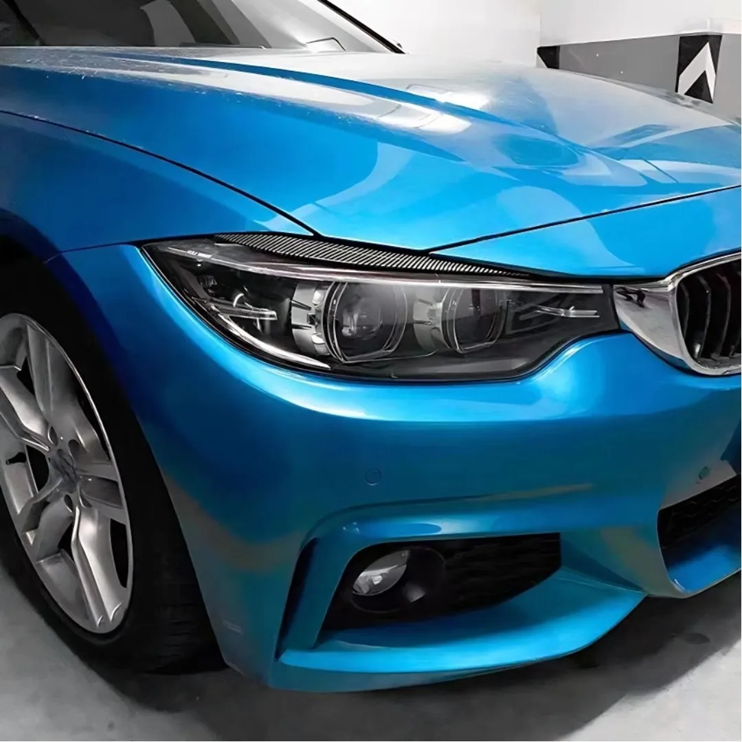 Front Headlight Eyebrow Eyelid Cover Trim For BMW 4 Series F32 F33 F36 2013-2020 Tuning Exterior Accessories Body Kit Styling - view 3