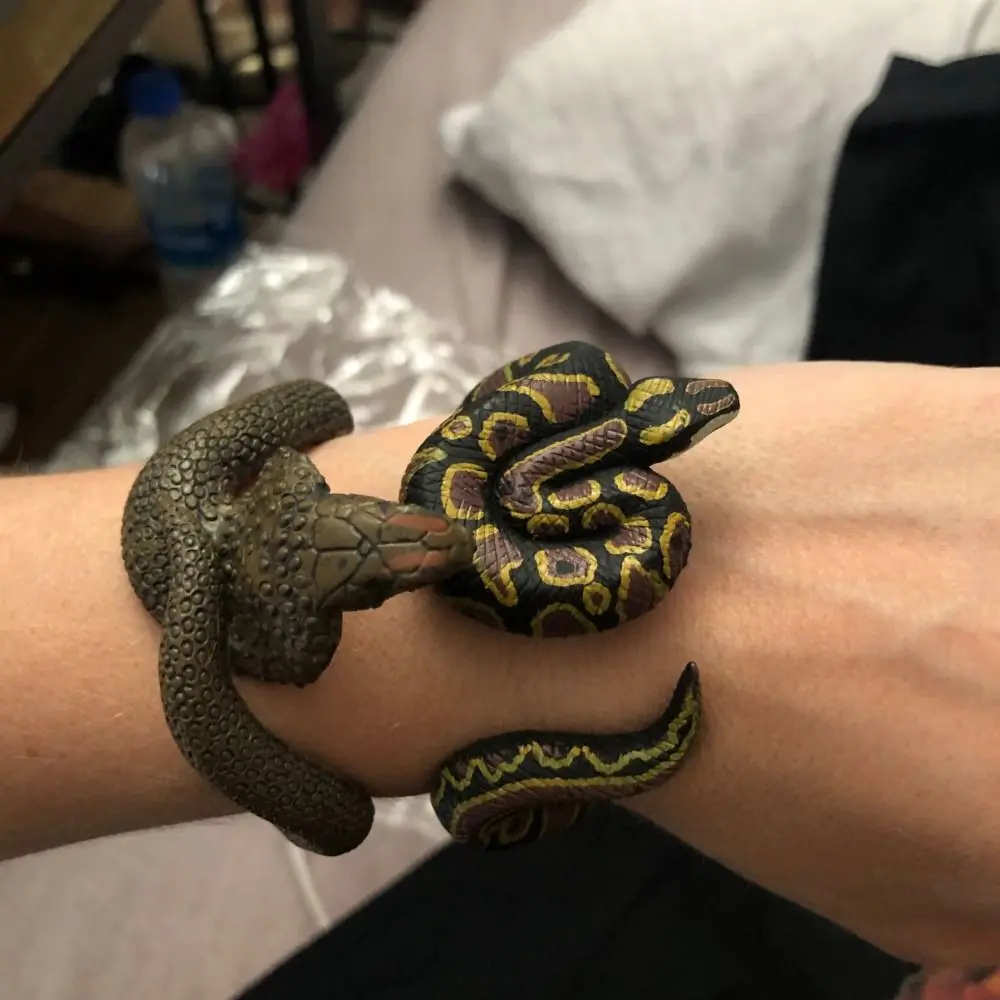 Punk Creative Python Cobra Fun Prank Snake Tricky  Simulation Animal Model Gift For Friends Simulation Snake