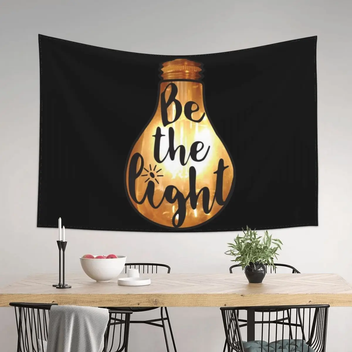 

Christian Quote - Be The Light Tapestry Wall Hanging Wall Carpet Wall Hangings Decoration Tapestry