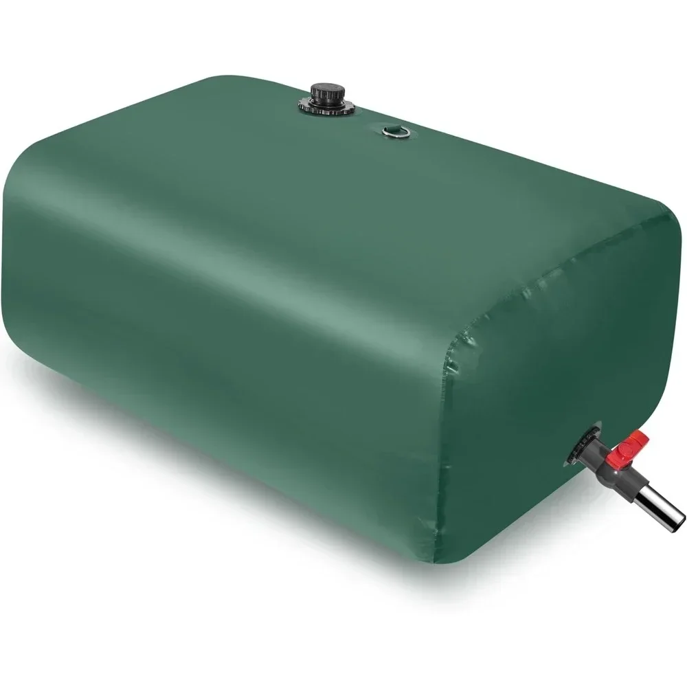 

Water Storage Bladders Large Capacity Soft Water Bag, Foldable Tank for Drought Resistant, Including Spigots Overflow Kit
