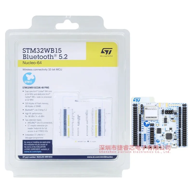 

Оригинальная точечная плата разработки NUCLEO-WB15CC Nucleo-64 с микроконтроллером STM32WB15CCT6