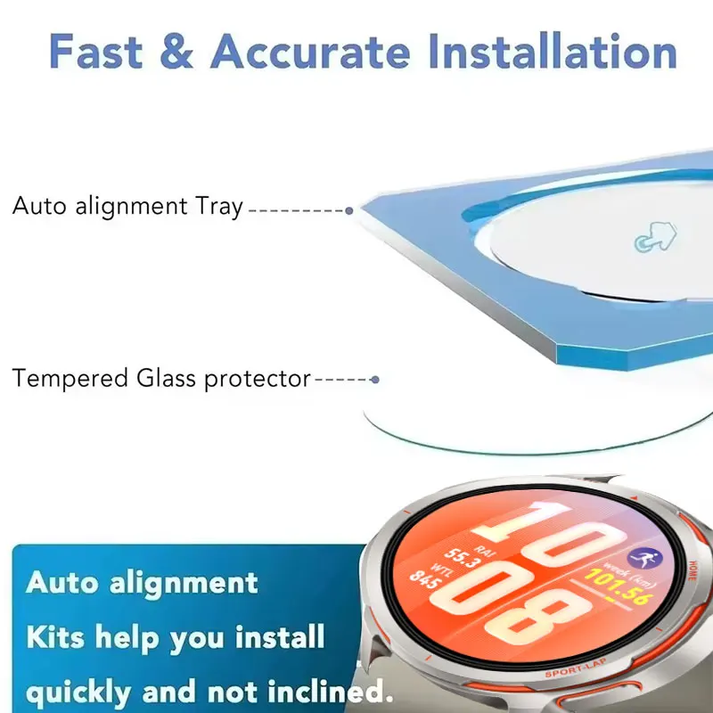 1-3PCS Tempered Glass For Huawei Watch GT Runner 2 Quick installation Screen Protector For Huawei Watch GT Runner 2 Accessories