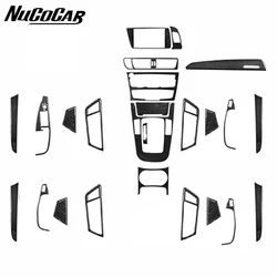 For Audi Q5 SQ5 8R A4 A5 2009-2018 Carbon Fiber Interior Kit Gauge Shift Center Lift Panel Car Accessories Decorative Stickers
