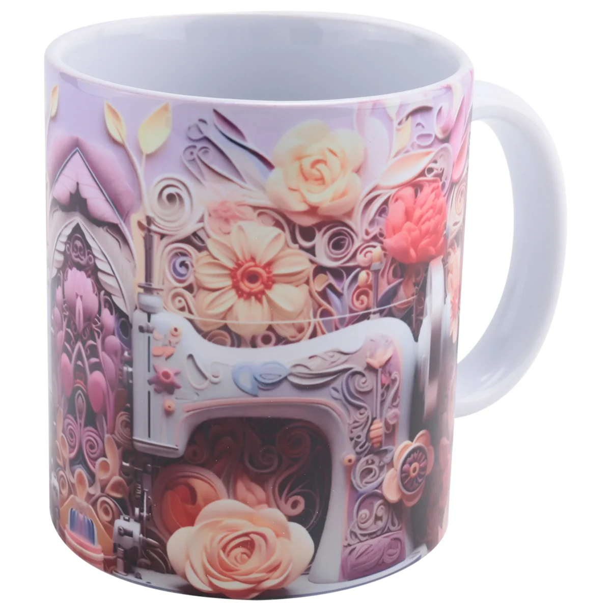 New 3D Sewing Painted Mug Creative 3D Space Mug Christmas Gift Home Decor Mugs Coffee Cups Room Decoration and Display B