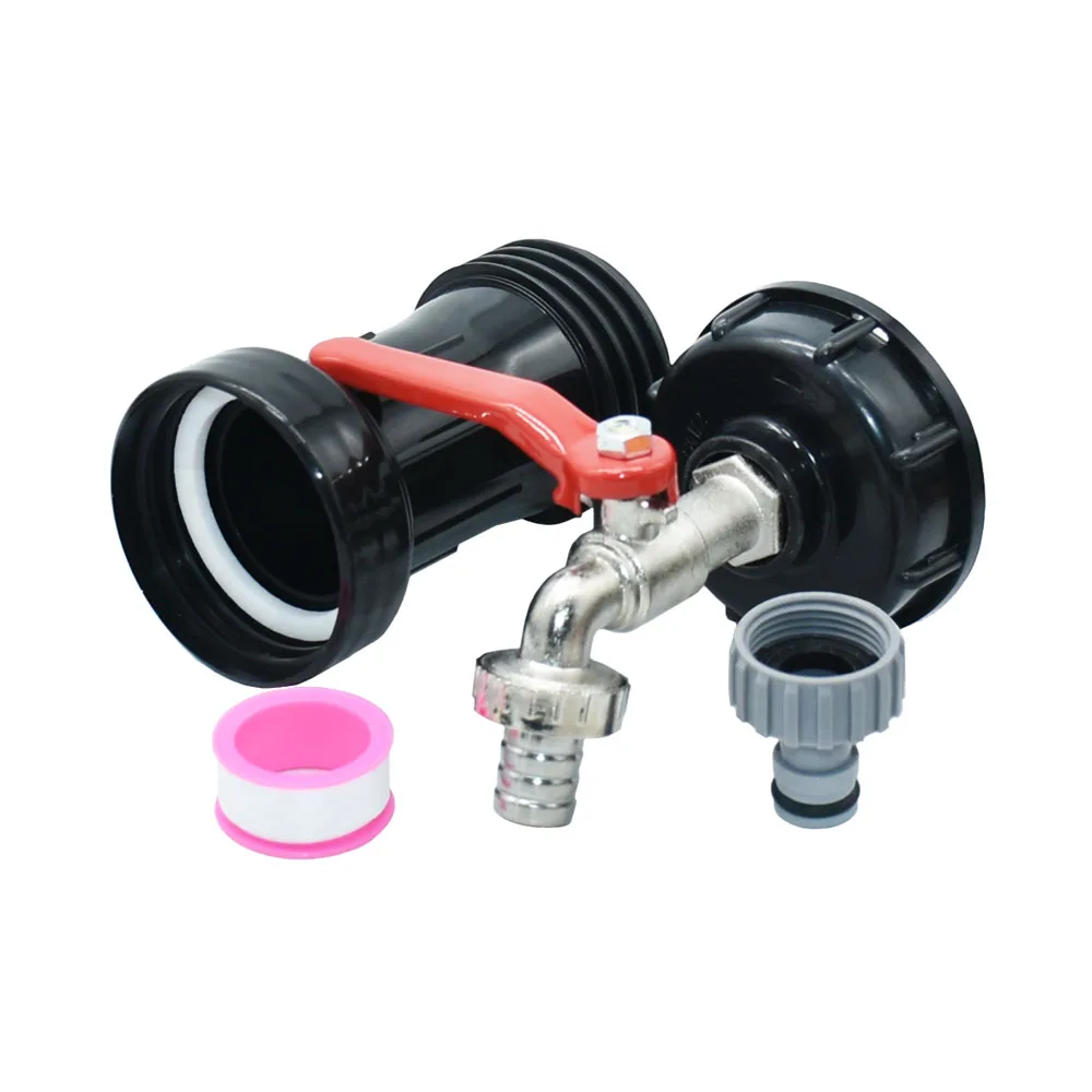 Durable 1000L IBC Water Tank Tap Connector Lengthening S60 to 16mm Nipple 15mm Hose Water tank faucet adapter