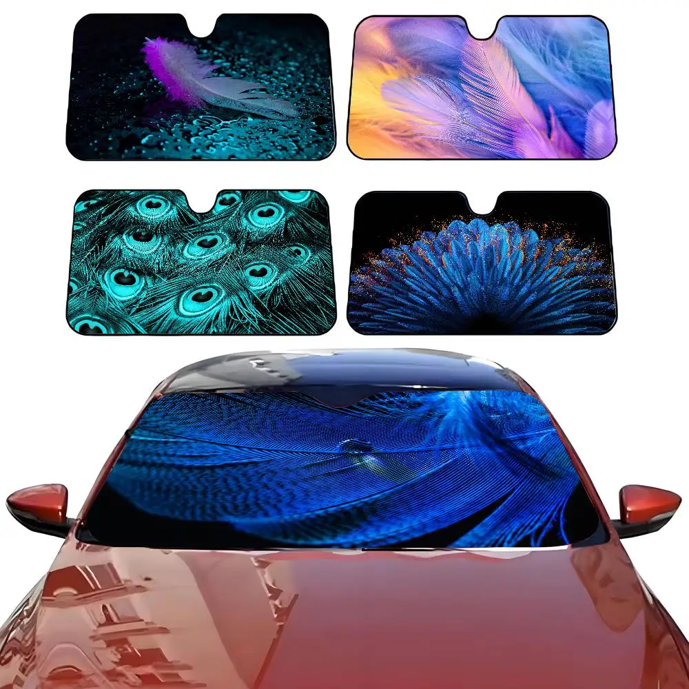 

Feather Car SunShade Parasol Car Windshield Sun Shade UV Protection and Interior Cooler