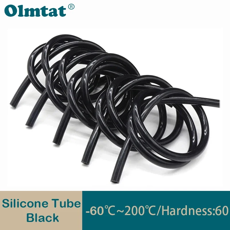 

1/3/5/10M Food Grade Silicone Tube Black Flexible Rubber Hose Aquarium Air Irrigation Pipes Water Connector Garden Hoses