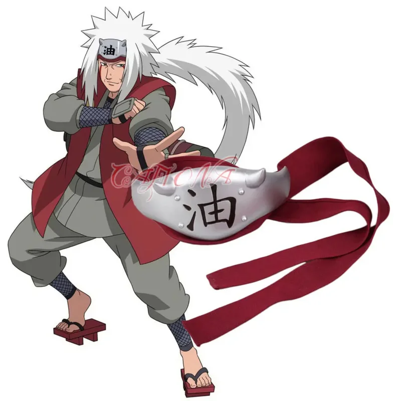 

Недорогая повязка на голову с аниме для костюма Jiraiya, аксессуары для Хэллоуина, красная повязка на голову высокого качества