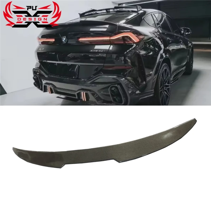 

FD Style For BMW X6 G06 2019-2024 Root Spoiler Wing Carbon Fiber Rear Spoiler Wing Body Kit