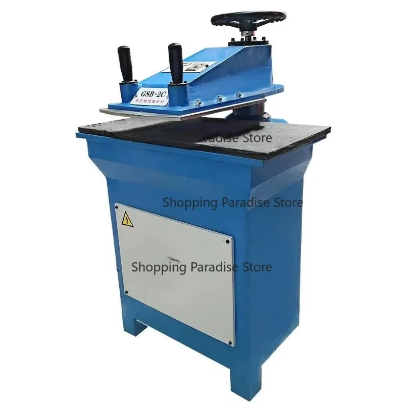 12 Ton Hydraulic Swing Arm Clicker Press Leather Fabric Shoe Making Die Cutting Machine