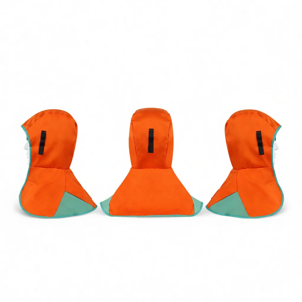 Safety Welding Hood Flame Retardant Breathable Hat Protective Neck Scarf For Construction Metalworking Hardware Gear