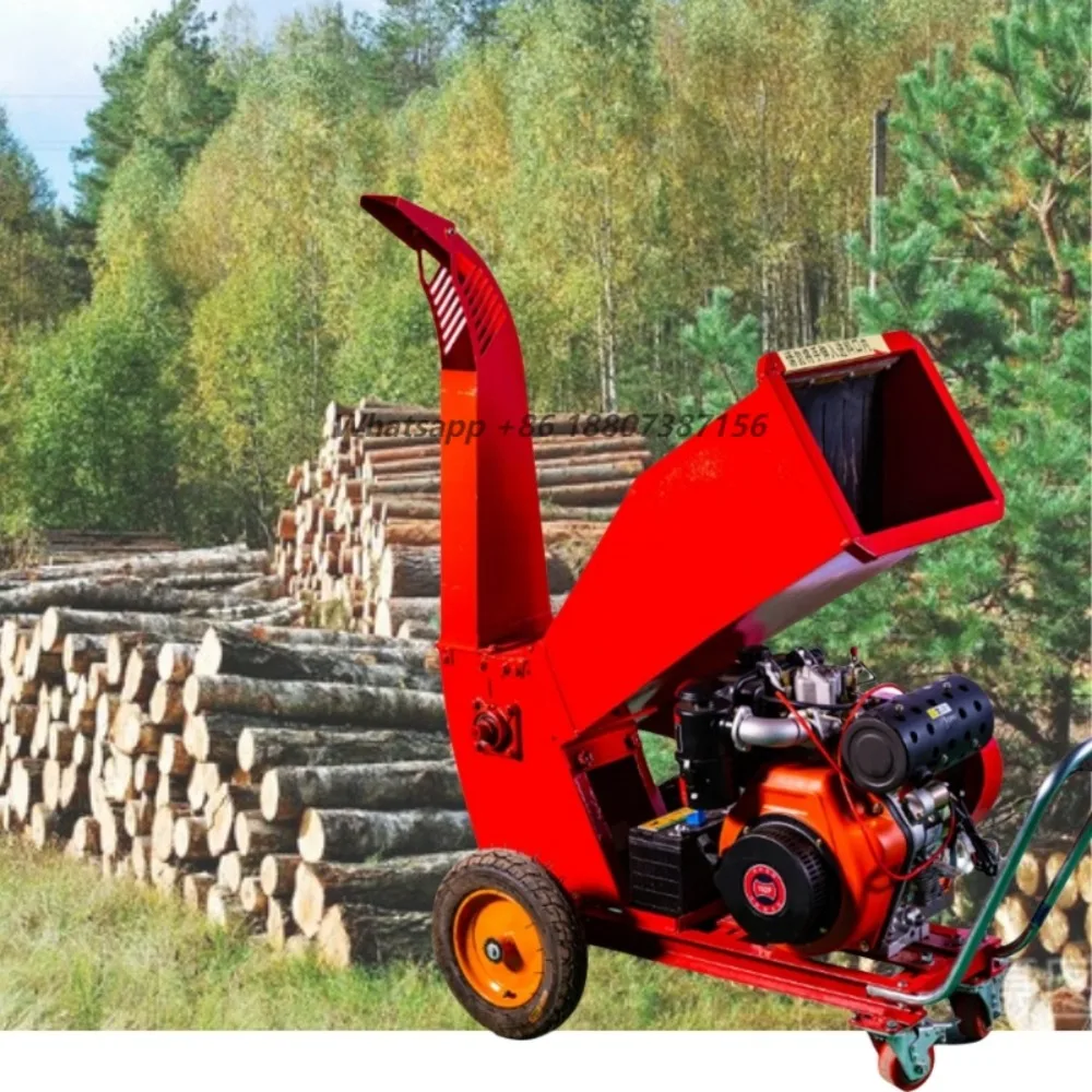 Multifunctional Wood Crusher Wood Chipper  Shredder Engine Mulcher Chipper Garden Branch Wood Crushers Into Sawdust