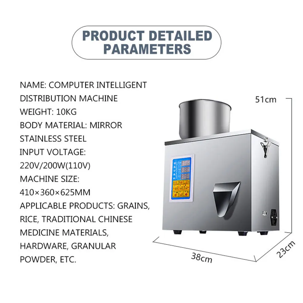 1-100g Powder Quantitative Weighting Filling Sealing Machine Flour Cereal Seed Automatic Tea Bag Packing Machine