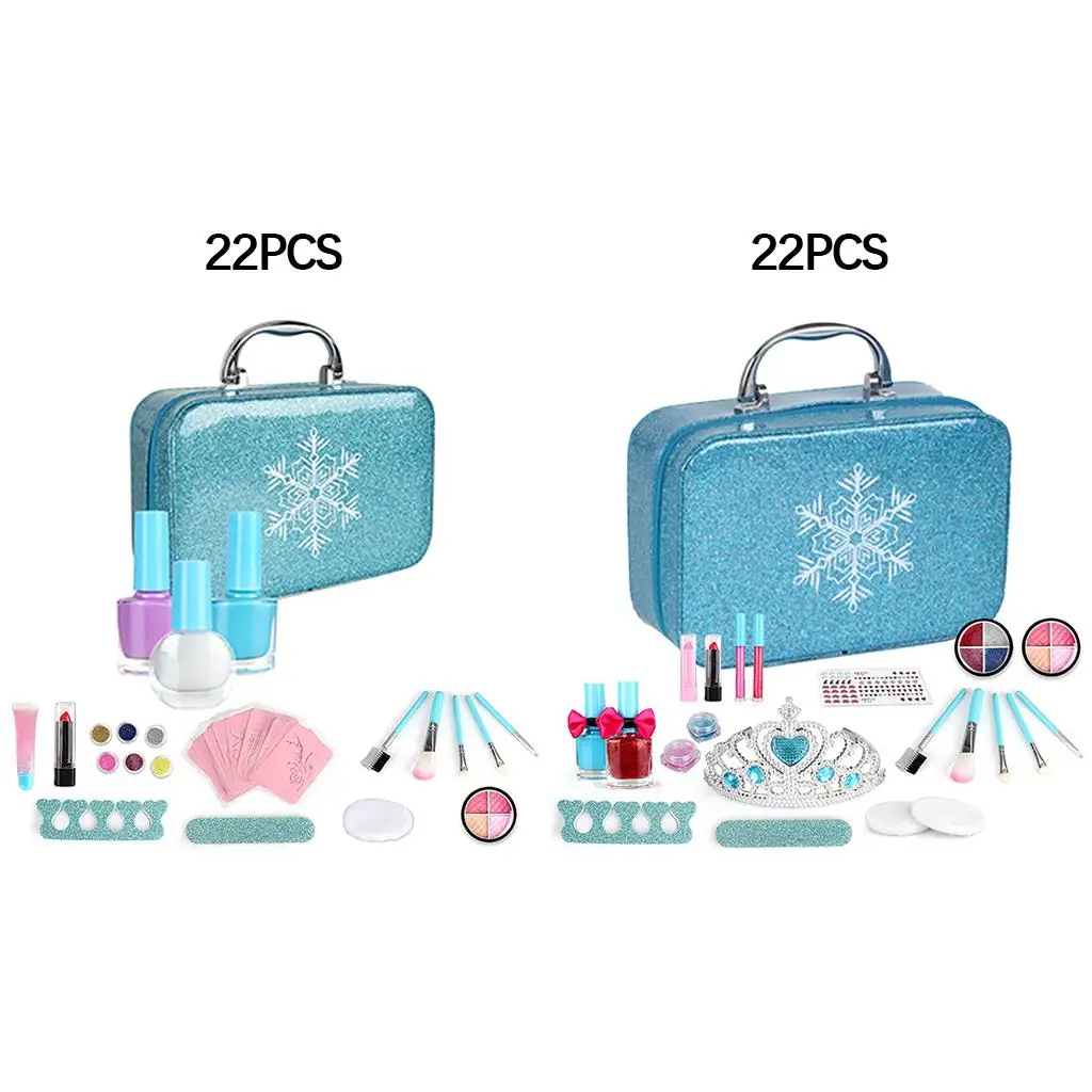 22/Set Kids Fun Simulatie Mode Make-up Set Blush Veilige Cosmetica Speelcadeau
