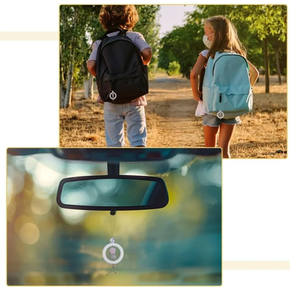 12 قطعة حلقة خرز سيليكون 65 مللي متر حلقة مستديرة مع 2 ثقب أبيض مطرز O خواتم الإطار البؤري سيليكون المعلقات لسلسلة المفاتيح