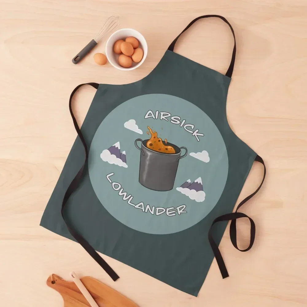 

Airsick Lowlander Apron Chef Uniform For Men for women with pocket All For Kitchen And Home Customizable Woman Apron