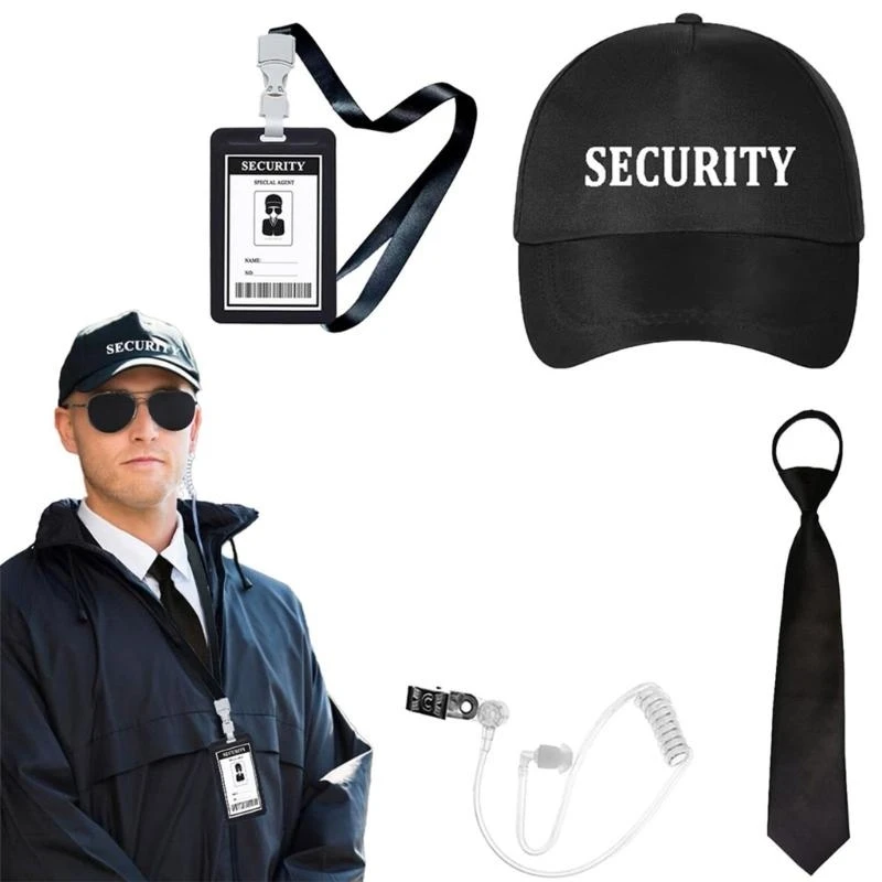 N1he Agent Agent Outfit Phụ kiện Halloween Secret Agent