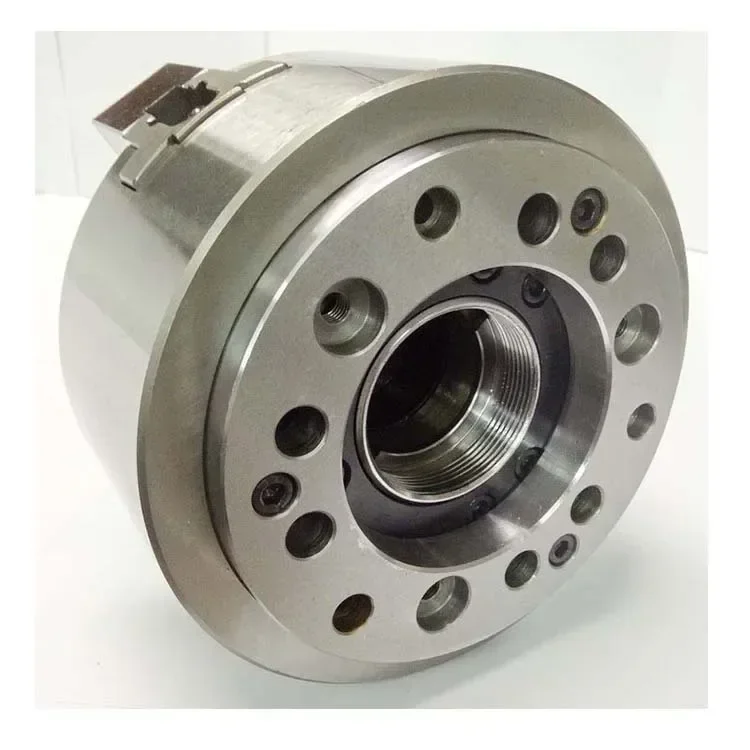 8-inch lathe chuck hydraulic, outer diameter 210mm, through-hole diameter 66mm, large inner hole 3 jaw hydraulic power chuck