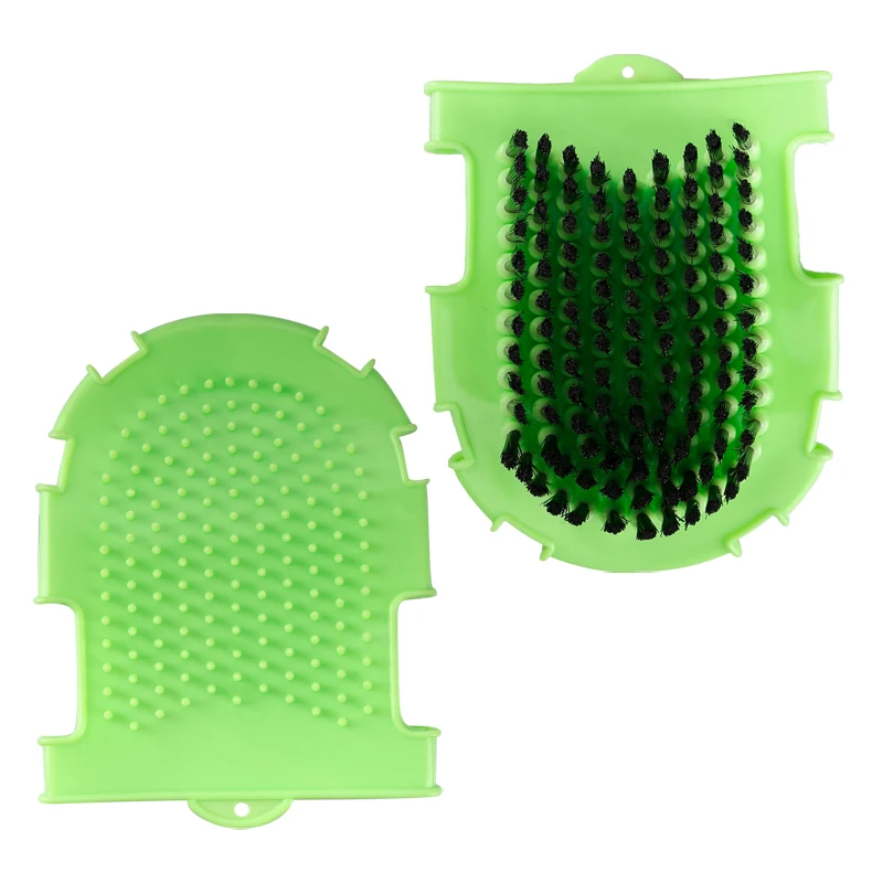 Cavassion Equestrain Plastic Curry Comb, Remove Mud from Winter Coats Horse Clipperd Brush