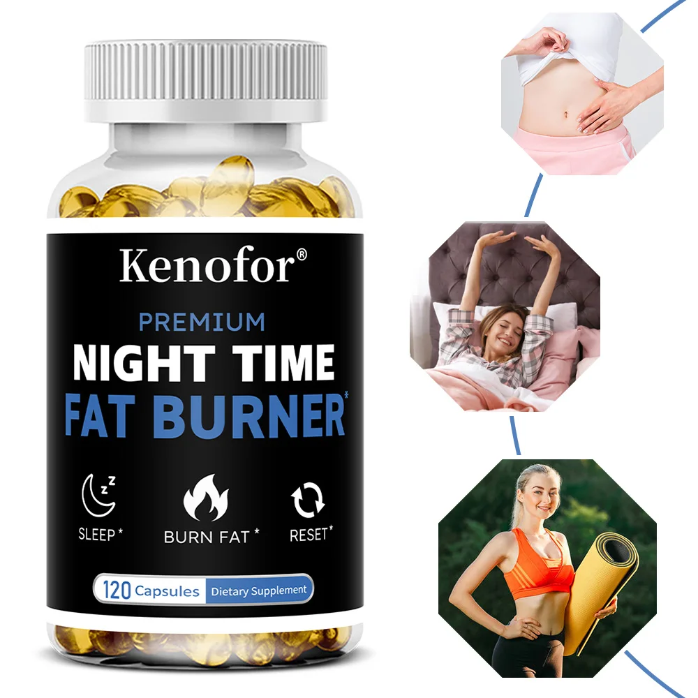 

Nighttime Fat Burner - Helps Promote Metabolic Cleansing, Appetite Suppressant, Healthy Weight Management Dietary Supplement