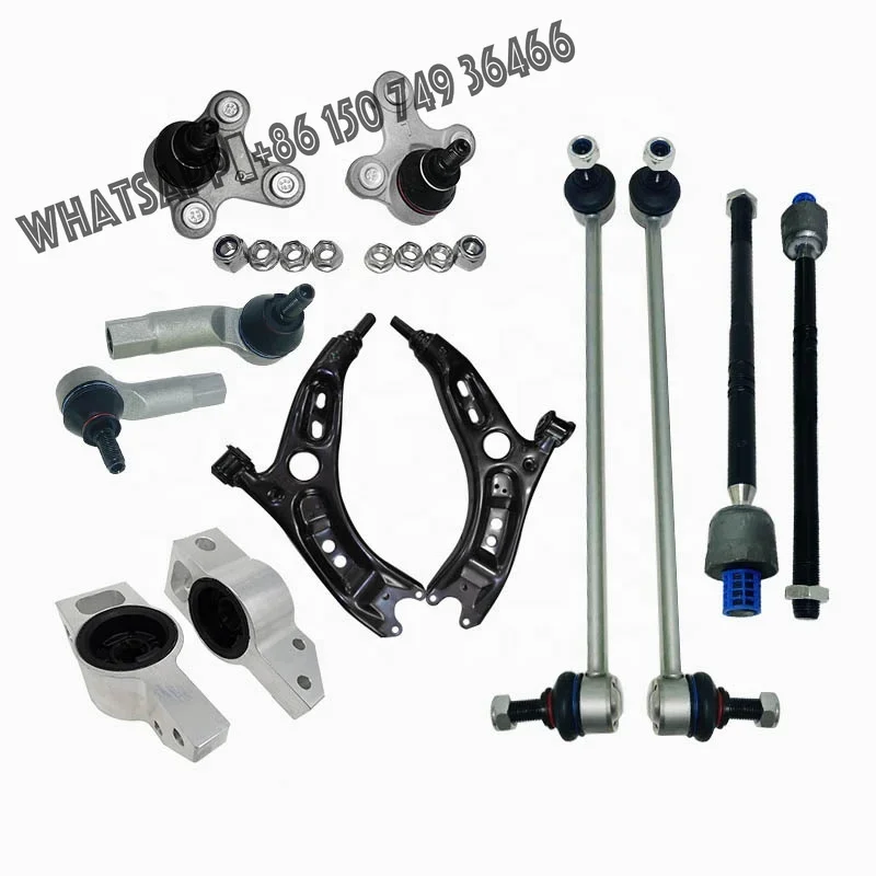 For Audi A3 Q3 Seat WV JETTA GOLF PASSAT TIGUAN 1K0423811 Hot Sale Car Suspension System Front Control Arm 12 Pieces Set
