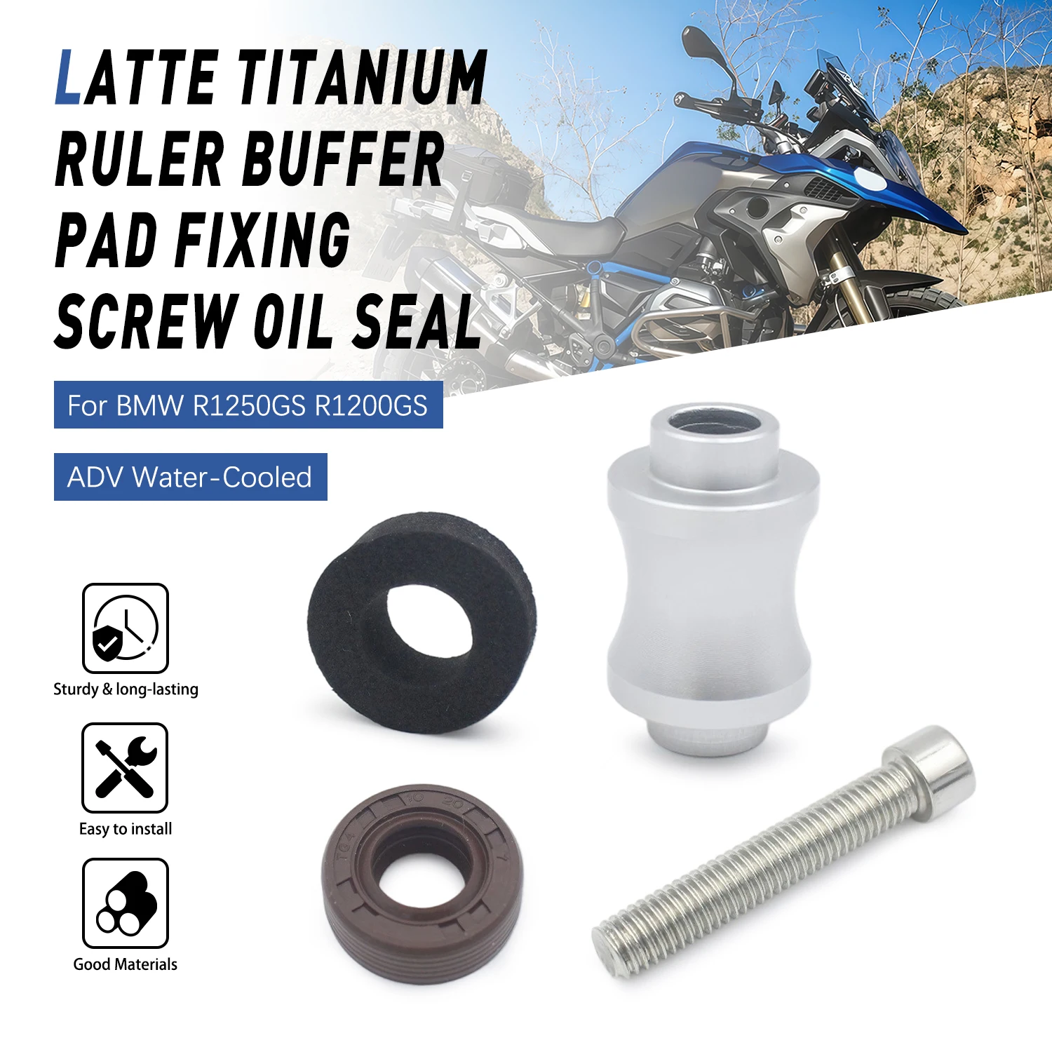 For BMW R1250GS R1200GS ADV Motorcycle Accessories Buffer Gasket Fixing Screw Oil Seal Set