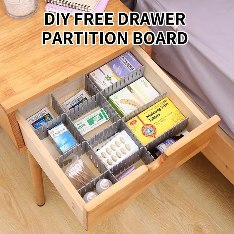 Divider Board 4pcs/set Adjustable Household Storage Cabinet Underwear Socks Sundries Drawer Organizer Home Storage Box