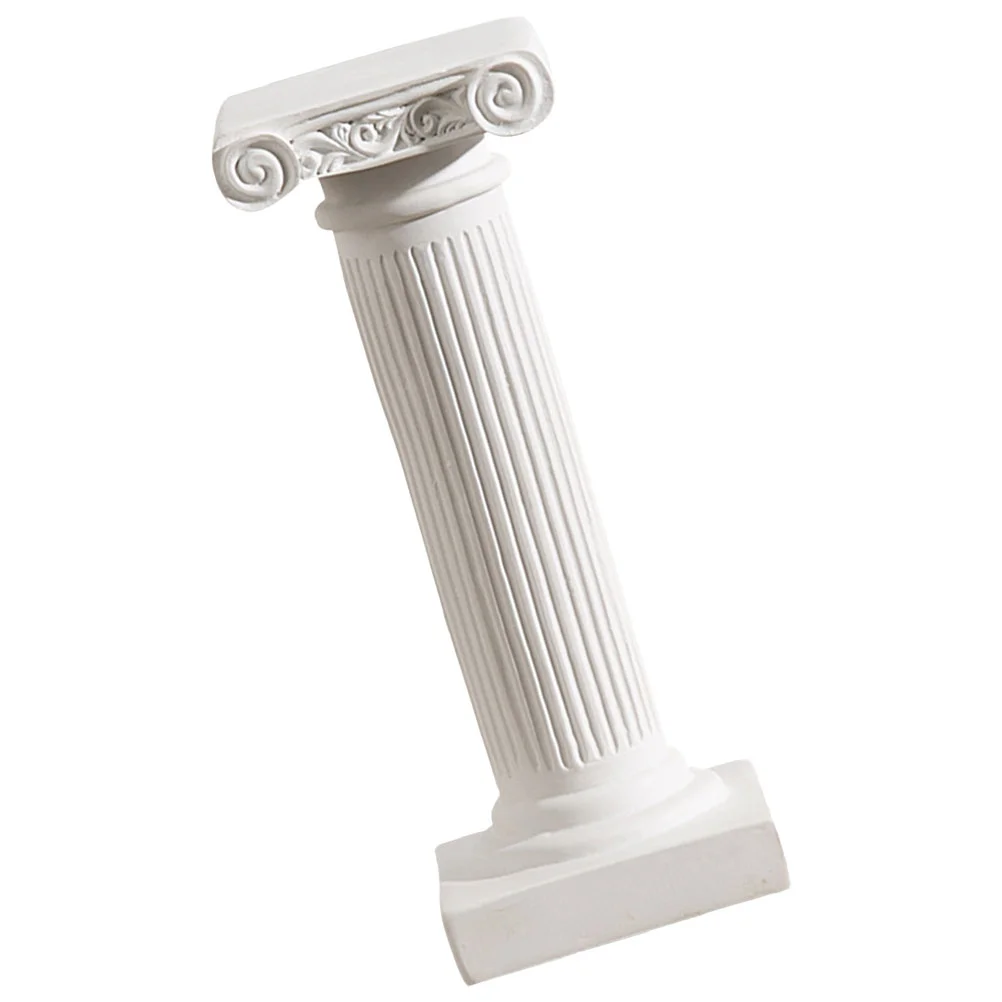 Roman Column Statue Mini Resin Garden Decor Elegant Wedding Centerpiece Holder Pillar nament Entry Way Artistic Plant Stand