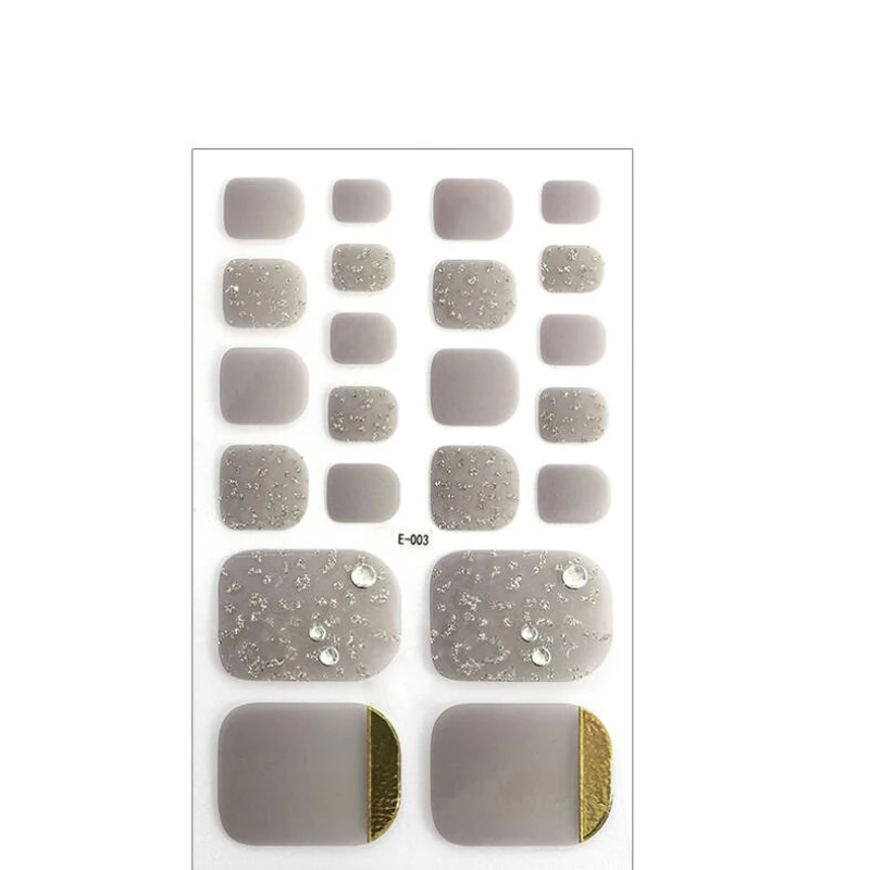 Pegatinas 3D de diamante para uñas de los pies, cubierta completa de verano, autoadhesivas, envolturas para uñas, calcomanías DIY, manicura artística para uñas, decoraciones para uñas de pies