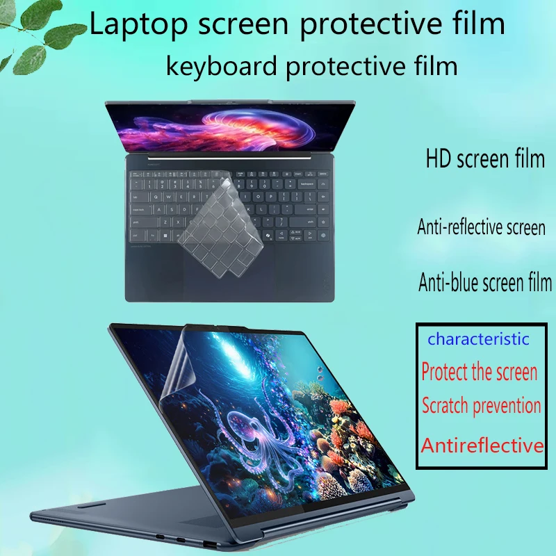 

Для Lenovo Yoga 9 2-in-1 14ILL10 14-дюймовая пленка для клавиатуры, пленка для HD-экрана ноутбука, защитная пленка для конфиденциальности, антишпионская пленка
