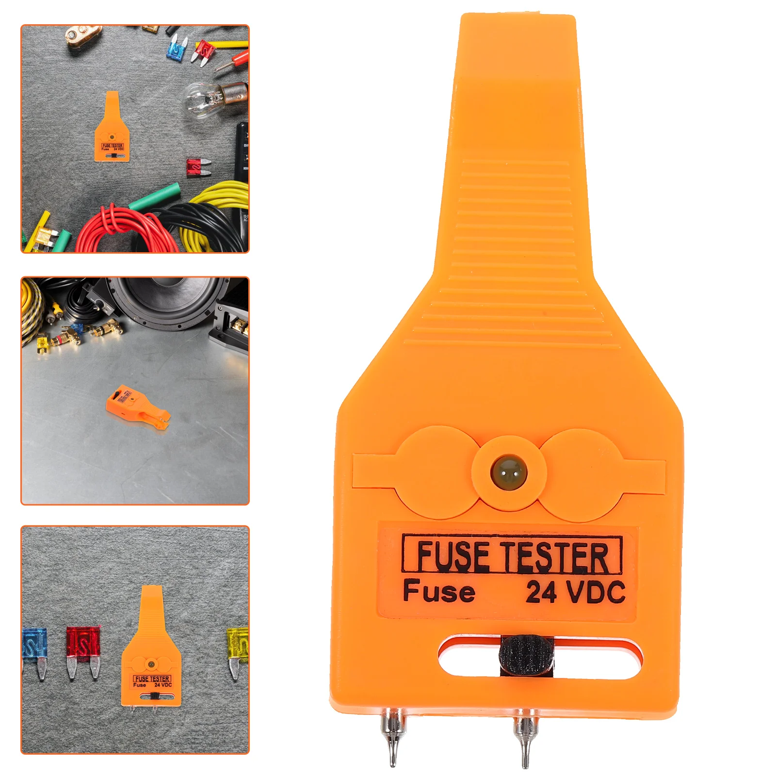 Fuse Puller Blade and Glass Tube Tester Universal Orange Plastic Find The Blown