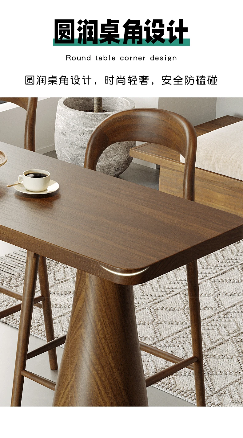 

Постмодернистские высокие деревянные балконные барные столы, кухонные роскошные современные кофейные коктейльные барные столы, уличная гостиная