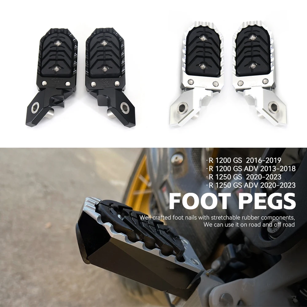 

Motorcycle Adjustable Foot Pegs For BMW R1200GS ADV K50 2016-2019 R1250GS Adventure K51 2020-2023